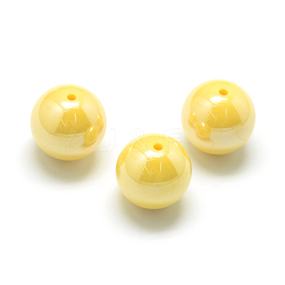 Pearlized Style Acrylic Beads MACR-S826-12mm-M-1