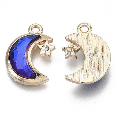Glass Rhinestone Pendants LS-GLAA-N038-11A-B04-1