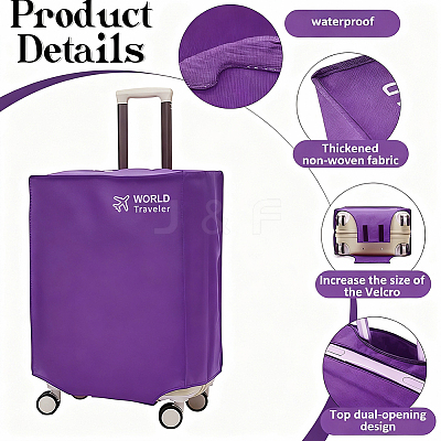 Non-woven Fabric Luggage Dust Cover AJEW-WH20816-089C-1