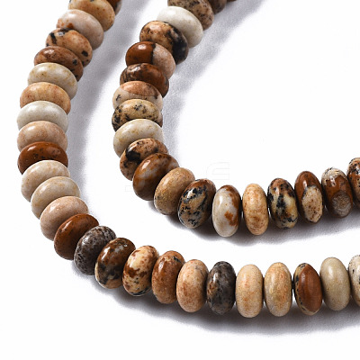 Natural Picture Jasper Beads Strands G-S366-094-1