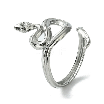 Non-Tarnish 304 Stainless Steel Open Cuff Ring RJEW-L110-033P-1