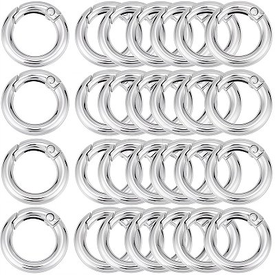 Zinc Alloy Spring Gate Rings FIND-SP0001-08A-1