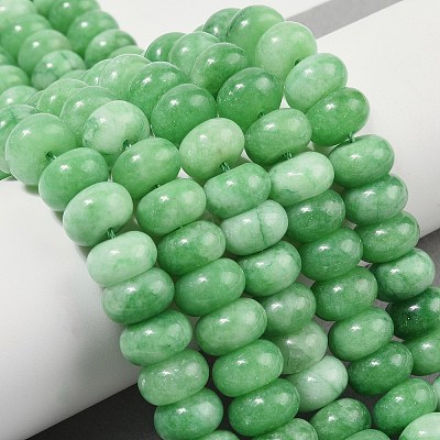 Dyed Natural White Jade Beads Strands G-G107-A18-01-1