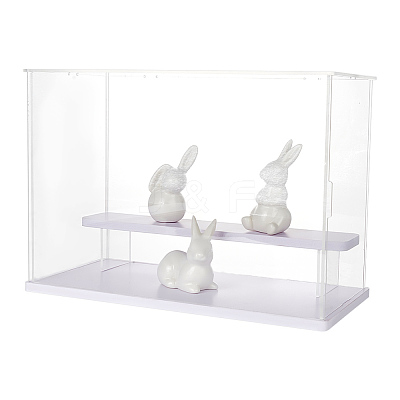 Transparent Plastic Minifigures Display Case ODIS-WH0025-142A-1