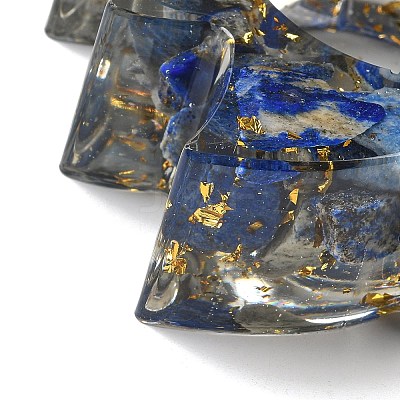 Natural Lapis Lazuli & Resin Candle Holder Molds DJEW-H012-03D-1