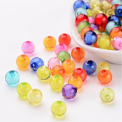 Transparent Acrylic Beads TACR-S092-8mm-M-1