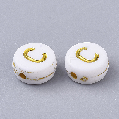 Plating Acrylic Beads PACR-R242-01C-1