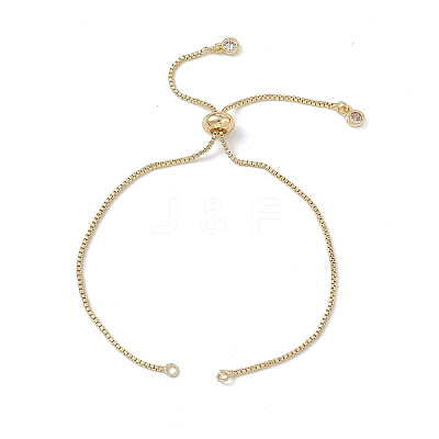 Brass Box Chains Slider Bracelet Makings KK-E068-VD012-2-1