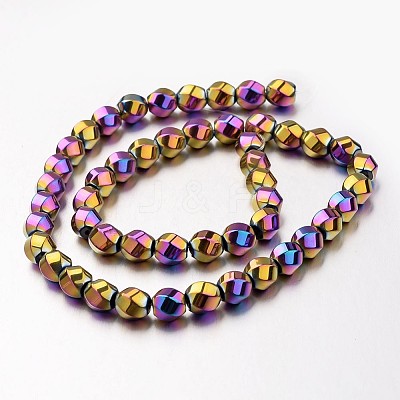 Electroplate Non-magnetic Synthetic Hematite Beads Strands G-F300-13-02-1
