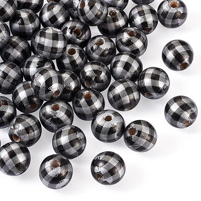 Natural Wooden Beads WOOD-TAC0010-05J-1