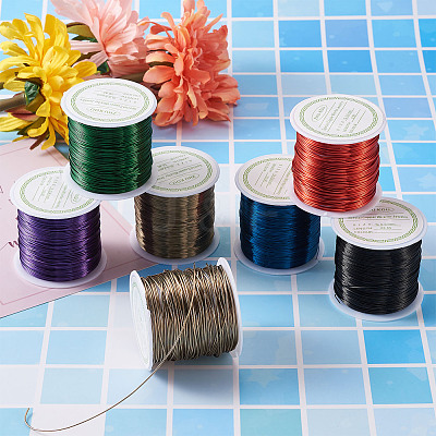 Round Copper Beading Wire for Jewelry Making YS-TAC0004-0.3mm-08-1
