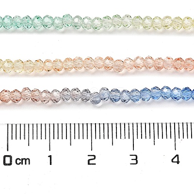 Transparent Painted Glass Beads Strands DGLA-A034-T2mm-A02-1