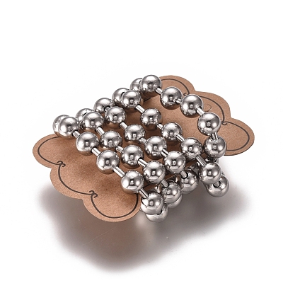 Tarnish Resistant 304 Stainless Steel Ball Chains CHS-E021-13K-P-1