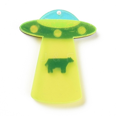 Transparent Acrylic Pendants OACR-B001-04-1