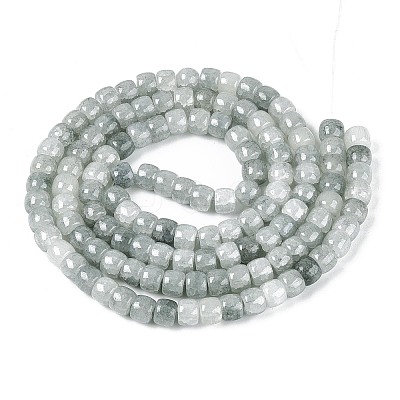 Baking Paint Crackle Glass Beads Strands DGLA-N019-02A-08-1