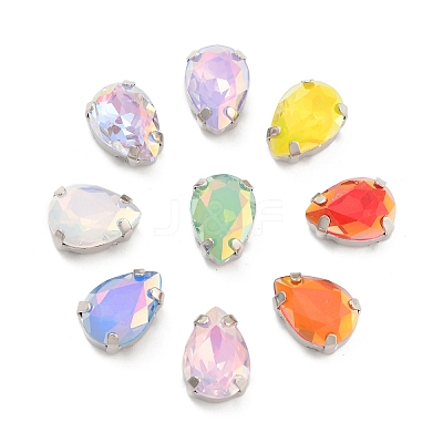 Teardrop Opal Sew On Rhinestones RGLA-G024-06A-P-1
