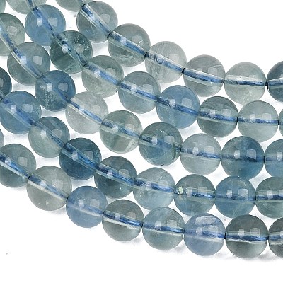 Natural Blue Fluorite Beads Strands GG-CBAF158-6mm-1