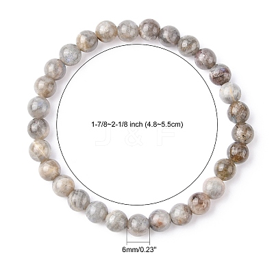 Stretchy Gemstone Bracelets BJEW-C259-6mm-2A-1