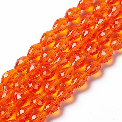 Glass Beads Strands X-GLAA-R024-11x8mm-18-1