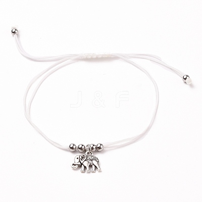 Braided Nylon Thread Anklets AJEW-AN00335-01-1