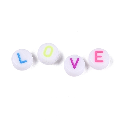 Opaque Acrylic Enamel Beads SACR-Q001-06-1