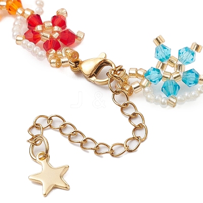 Glass Seed Beads Bracelets BJEW-MZ00113-02-1