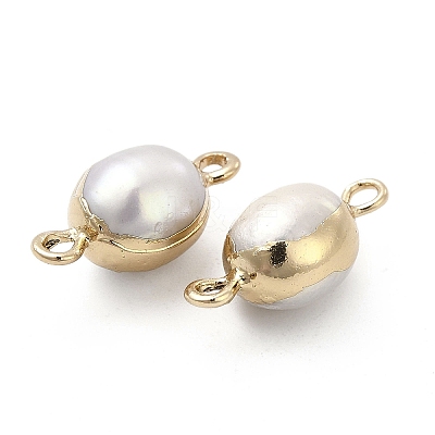Natural Pearl Connector Charms LS-PEAR-P004-50G-1