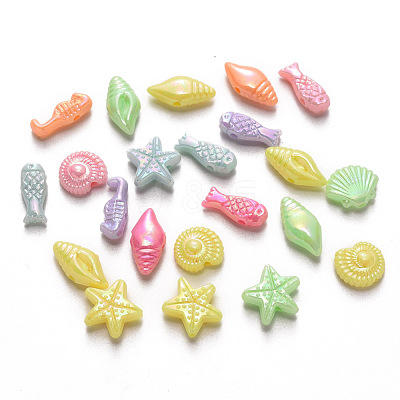 Opaque Acrylic Beads X-SACR-R250-06-1