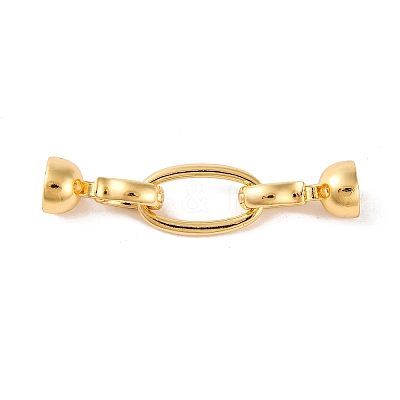 Brass Fold Over Clasps KK-U016-21G-1