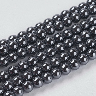 Non-Magnetic Synthetic Hematite Beads G-H1073-1-1