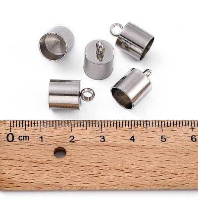 Tarnish Resistant Smooth Surface 201 Stainless Steel Cord Ends STAS-R063-96-1