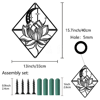Iron Wall Signs AJEW-WH0286-254-1