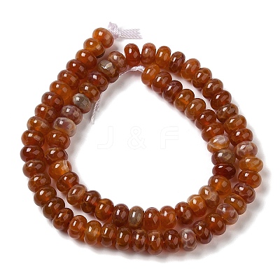 Natural Fire Crackle Agate Beads Strands G-G0004-A01-B-1