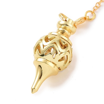 Brass Pointed Dowsing Pendulums AJEW-A044-01-1