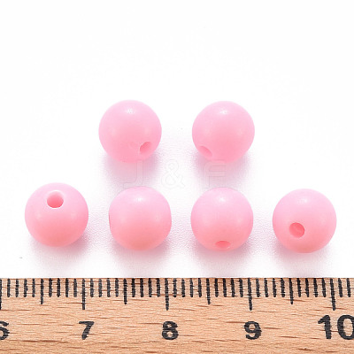 Opaque Acrylic Beads MACR-S370-C8mm-A01-1