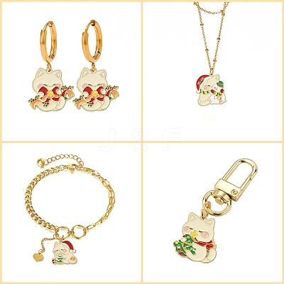 20Pcs 4 Styles Alloy Enamel Pendants ENAM-CJ0004-94-1