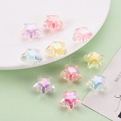 Transparent Acrylic Beads X-TACR-S152-18D-1