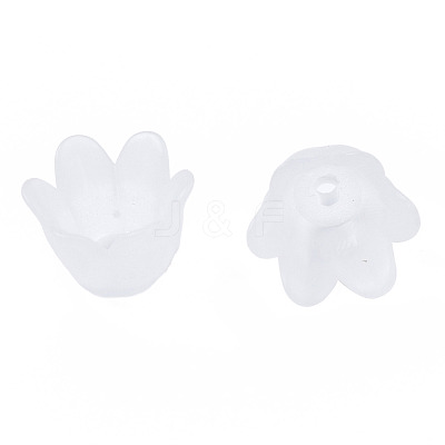 Transparent Acrylic Bead Caps FACR-N005-002A-1