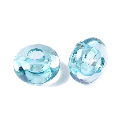 Transparent Acrylic European Beads OACR-E033-20B-1