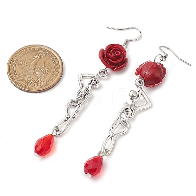 304 Stainless Steel Dangle Earrings EJEW-JE06065-1