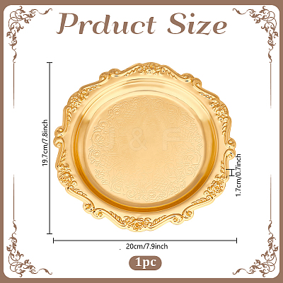 Iron Serving Trays DIY-WH0888-445G-1