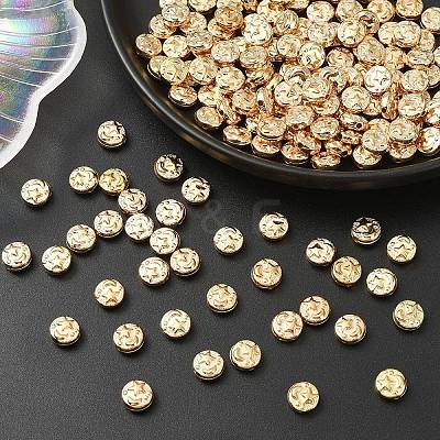 200Pcs Plating ABS Plastic Beads KY-YW0002-29-1