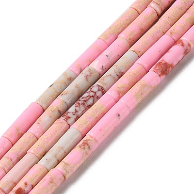 Synthetic Imperial Jasper Dyed Beads Strands X-G-D077-B01-06-1