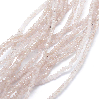 Electroplate Glass Beads Strands EGLA-J144-HR-C07-1