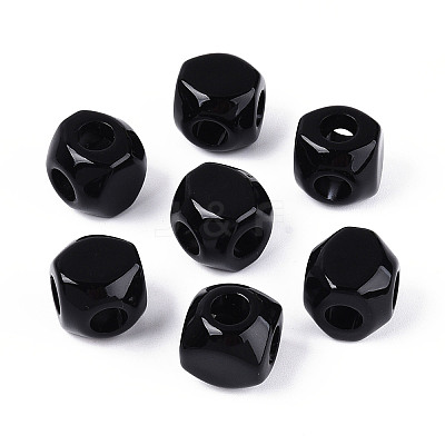 Opaque Acrylic Beads SACR-T017-54B-1