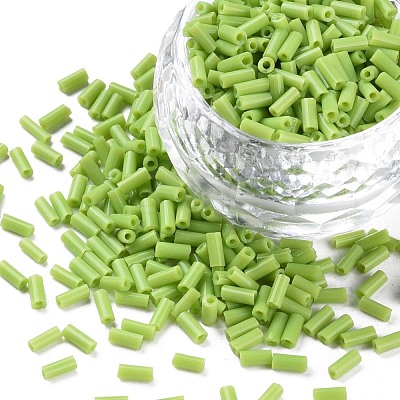 Opaque Colours Glass Bugle Beads SEED-N005-001-B03-1