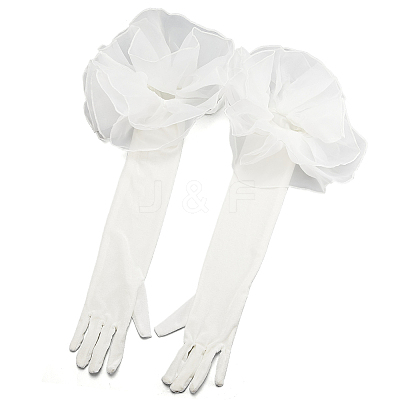 Velvet Long Finger Gloves AJEW-WH20067-005C-1