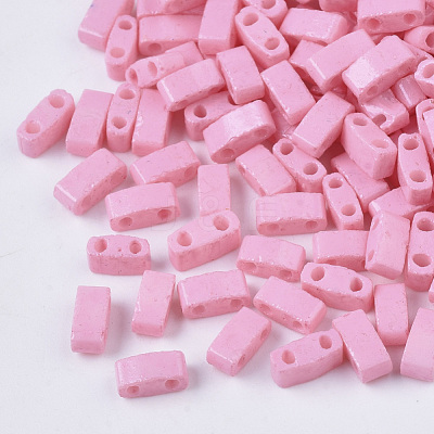 2-Hole Baking Paint Glass Seed Beads SEED-S023-17B-29-1