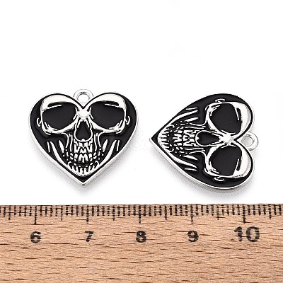 Halloween Theme Alloy and Enamel Pendants ENAM-T021-30G-01-1