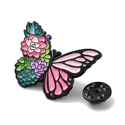 Flower Animals Alloy Enamel Pin Brooches JEWB-C029-01A-EB-1